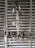 French antique Glass and Crystal Light - Grapes 